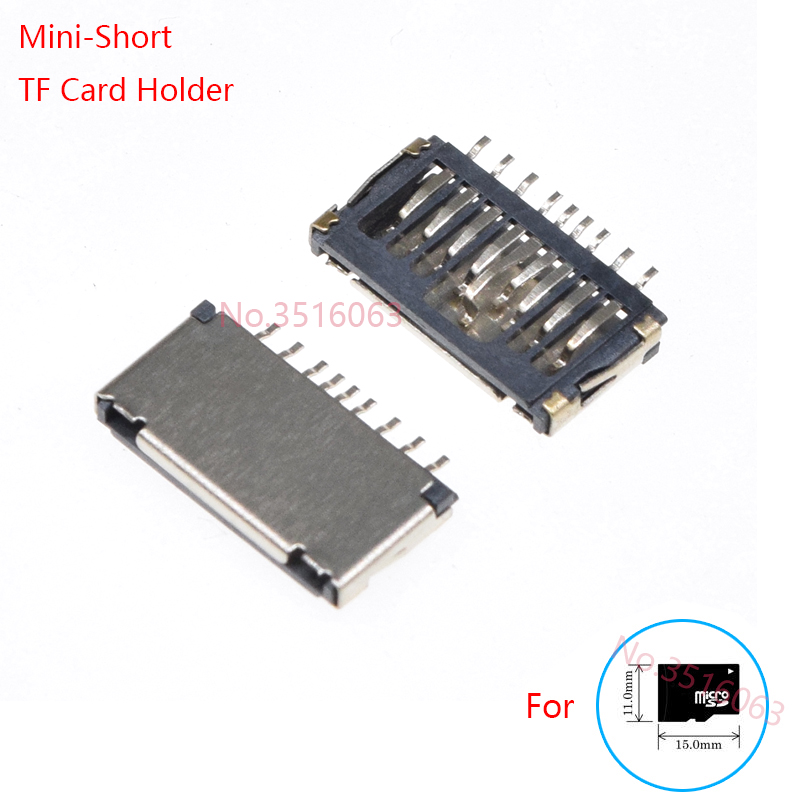 Push Fit Connector - 5/10Pcs 미니 짧은 초박형 TF 카드