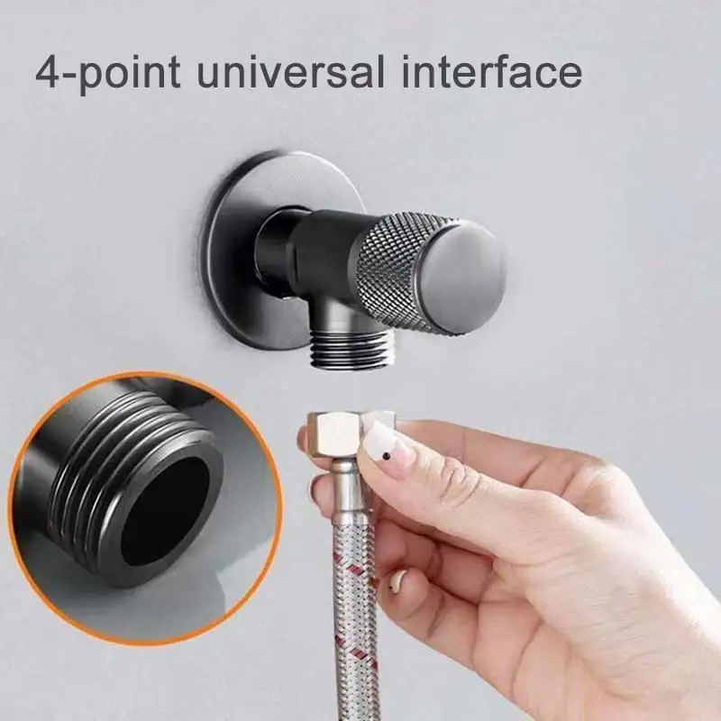 B 4포인트 수도꼭지 입구 밸브 G1/2 황동 삼각 밸 - Toilet Fill Valve 리뷰 및 가격
