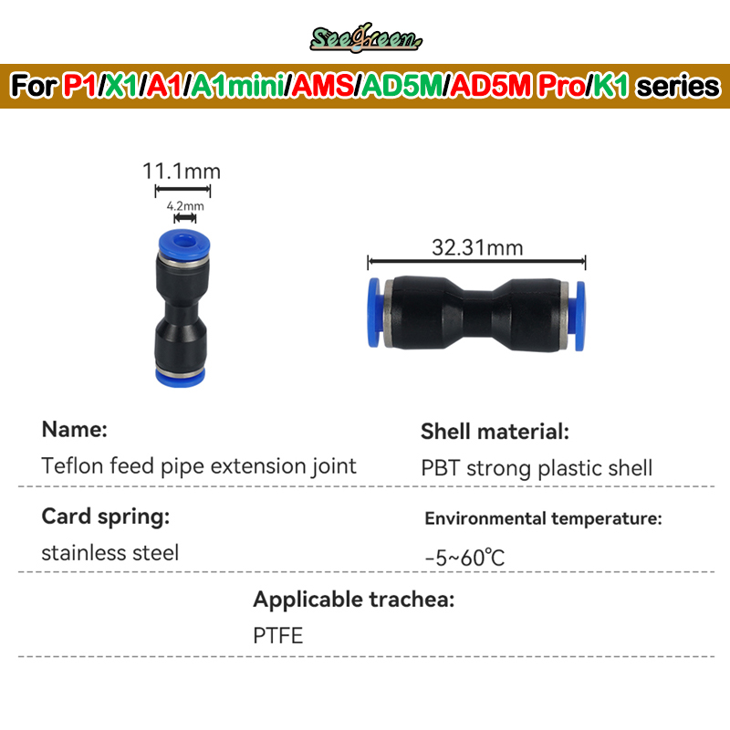 1/2/3pcs 3D 프린터 PTFE 공압 피팅 튜브  - Ptfe Tape Thread 리뷰 및 가격