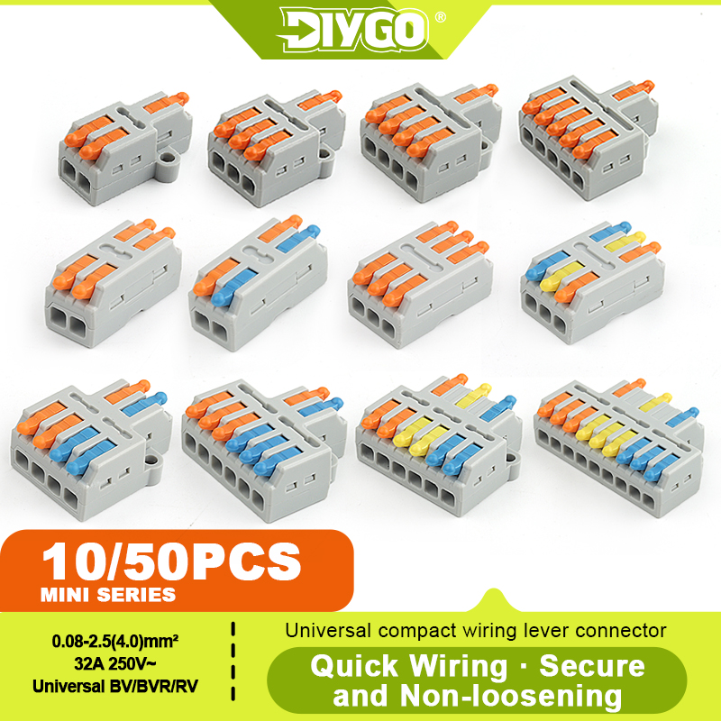 DIY GO 10/50PCS 전기 케이블 접합을 위한  - Push Fit Connector 리뷰 및 가격